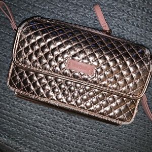 Metallic Rose gold Vera Bradley wallet